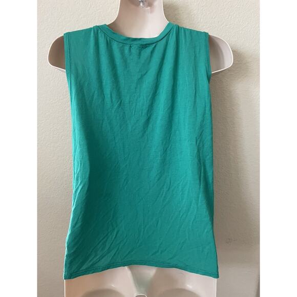 Dirty Laundry Green Mermaid Vibe Sleeveless Low Armhole Women's Side Tie Top XL - Picture 5 of 5